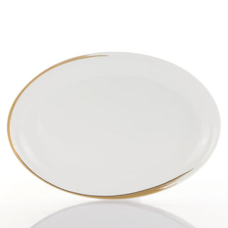 Weissestal Vintage Gold Shiro Weihnachtstablett, oval, 36 cm, aus Porzellan