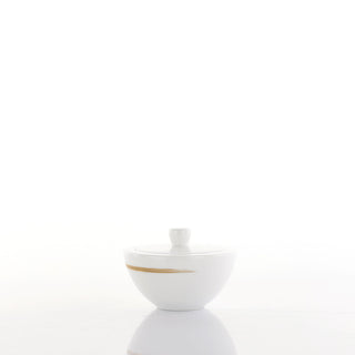 Weissestal Christmas Sugar Bowl Vintage Gold Shiro 260ml in Porcelain