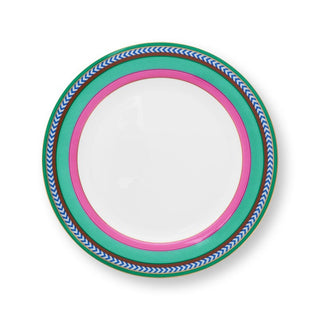 Pip Studio Dinner Plate Chique Pink and Green Lines D28 cm
