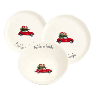 Simple Day 18-teiliges Familienweihnachts-Steingut-Geschirrset