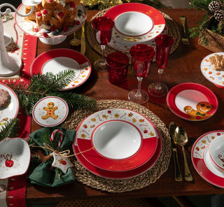 Weissestal Christmas Table Service 18 Pieces Sweet Porcelain