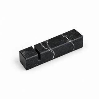 The Joys Besteckablage aus schwarzem Marmor mit Besteck