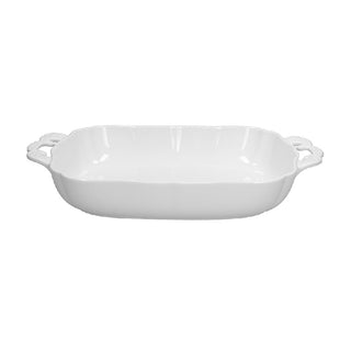 Tognana Pirofila Rettangolare Linea Bistro 39x23x6,5 Cm in Porcellana Bianco