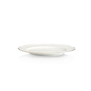 Weissestal Vassoio Tondo Elga Filo Oro D31 cm in Porcellana