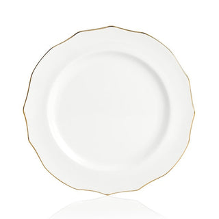 Weissestal Vassoio Tondo Elga Filo Oro D31 cm in Porcellana
