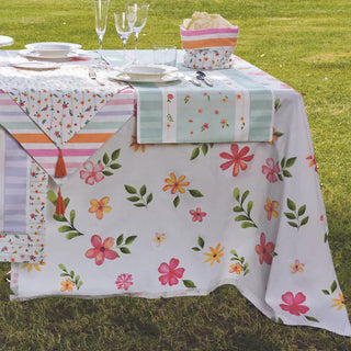 Brandani Tovaglia Micro Fiori 140x180 cm in Cotone