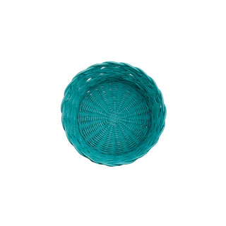 Botossi Home Kleiner runder Korb Zopf H30xT32 cm Grün