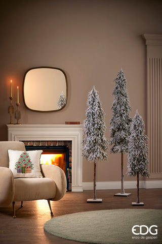 EDG Enzo De Gasperi Schneebedeckte Kiefer mit Sockel H 90 cm