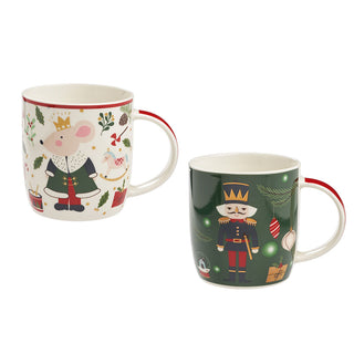 Galbiati Set 2 Tazze Mug Fairy Tale Soladtino e Topolino 365 ml