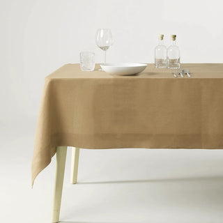 Tessitura Toscana Tablecloth Vis a Vis Tiziano 45x170 cm in Ceramic Yellow Linen
