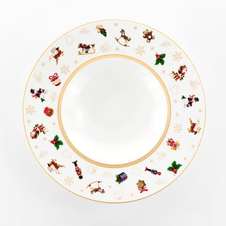 Weissestal 18-teiliges Weihnachtstischservice-Spielzeug aus Porzellan