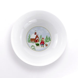 Weissestal Insalatiera Natalizia Toys D24 cm in Porcellana