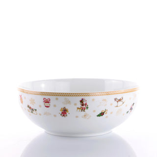 Weissestal Insalatiera Natalizia Toys D24 cm in Porcellana