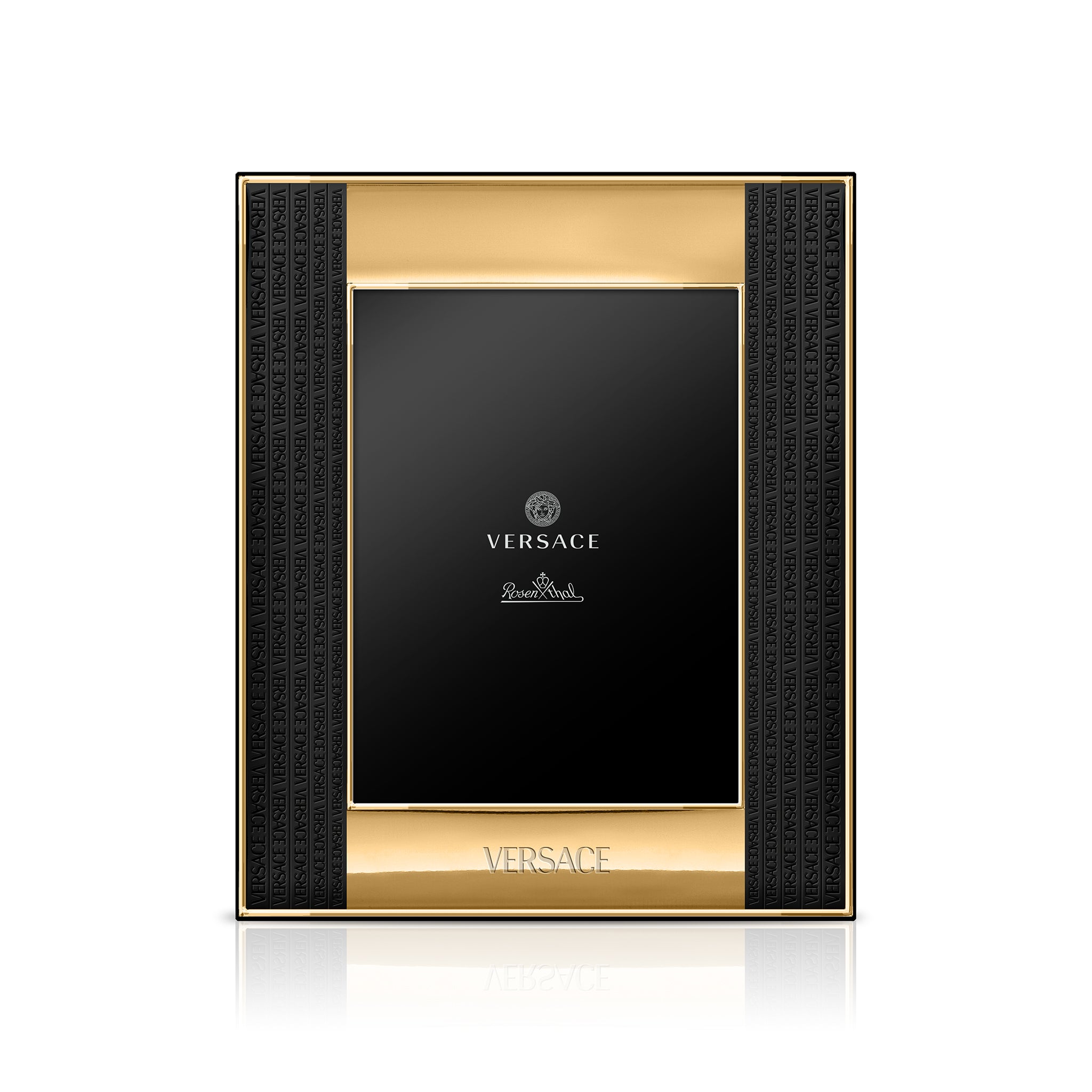 Versace Cornice Portafoto 15x20 Oro e Nero – Le Gioie