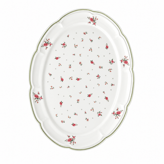 Brandani Vassoio Nonna Rosa 40x30 cm in Porcellana