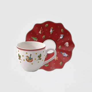 Villeroy & Boch Toys Delight Set 6 Tazzine con Piattino in Porcellana