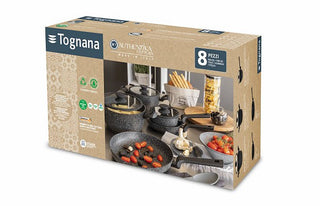 Tognana Set of 10-piece Opal pots in Black Aluminum