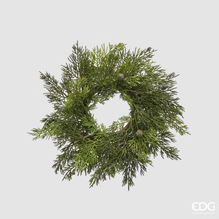 EDG Enzo De Gasperi Ghirlanda Natalizia Thuja con Bacche D35 cm