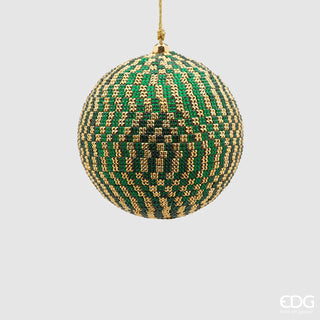 EDG Enzo De Gasperi Pallina di Natale Mosaico D10 cm Verde