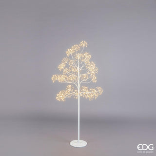 EDG Enzo De Gasperi Buchenbaum mit 1120 Mini-LED-Sockel, H150 cm, Weiß