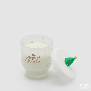 EDG Enzo De Gasperi Duftkerze „Schneeige Weihnachten“, H10 D9 cm