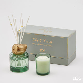 EDG Enzo De Gasperi Diffusore per Ambienti 100ml con Candela Black Forest