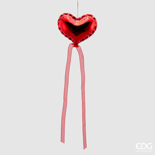 EDG Enzo De Gasperi 12 cm rote Herzballon-Dekoration