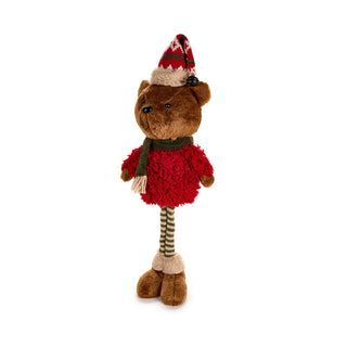 Nuvole di Stoffa Peluche Orso in Piedi Bear Wonderland H54 cm Rosso