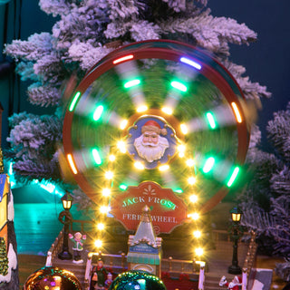 Bianchi Dino Decorazione Ruota Panoramica Natale H34 Cm