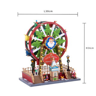 Bianchi Dino Decorazione Ruota Panoramica Natale H34 Cm