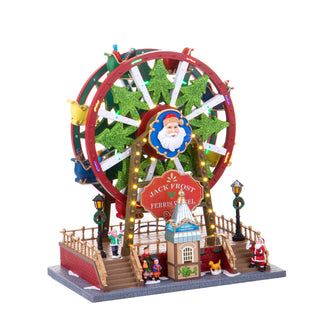 Bianchi Dino Decorazione Ruota Panoramica Natale H34 Cm