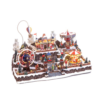 Bianchi Dino Decorazione Luna Park 63x34 Cm