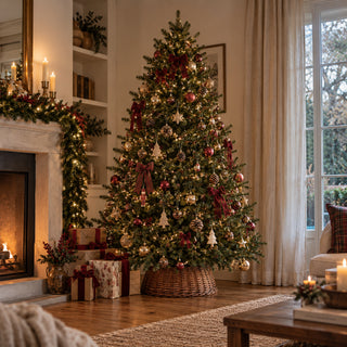 Bianchi Dino Base per Albero di Natale Rattan D60 cm Marrone