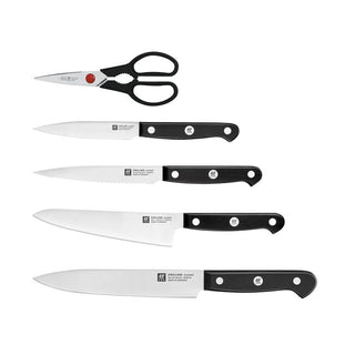 Zwilling Ceppo di Coltelli 7 Pezzi Gourmet in Legno Nero