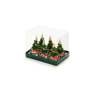 Nuvole di Stoffa Set 6 T-Light Albero Candy Bear Wonderland