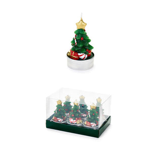 Nuvole di Stoffa Set 6 T-Light Albero con Regali Bear Wonderland