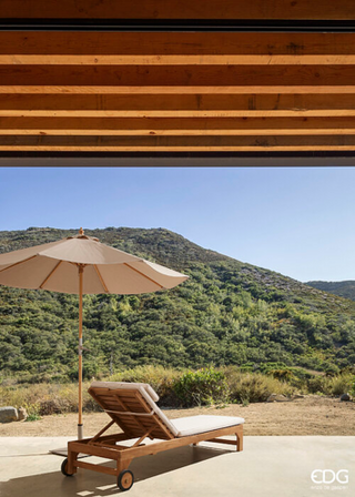 EDG Enzo de Gasperi Outdoor Umbrella Bamboo D250 cm Ivory