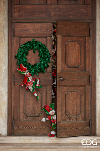 EDG Enzo De Gasperi Neuer grüner Kranz mit Schleifen D60 cm