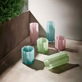 EDG Enzo De Gasperi Flower Vase H15xD15 cm Green