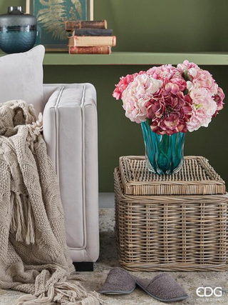 EDG Enzo De Gasperi Set of 4 Hydrangea Branches Olis Shaded Pink H 45 cm