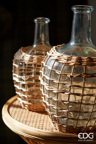 EDG Enzo De Gasperi Vaso Rete Bottiglia H30 D19 cm
