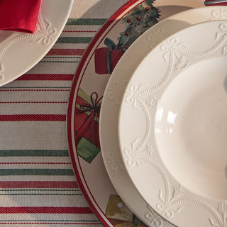 Tognana Atollo Weihnachtszauber Porzellan-Geschirrset, 18-teilig