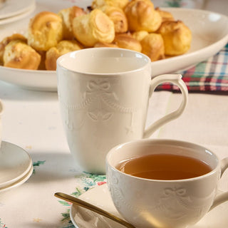 Tognana Set 6 Tazzine da Caffè con piattini Atollo Magia di Natale in Porcellana 110 ml