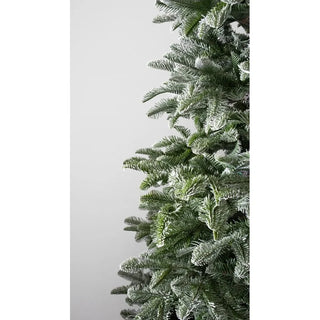 Albero di Natale Rockefeller Slim Innevato di Salvatore Izzo H180 cm Ultra Realistico total PE con Tronco incluso