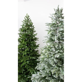 Albero di Natale Rockefeller Slim Innevato di Salvatore Izzo H180 cm Ultra Realistico total PE con Tronco incluso