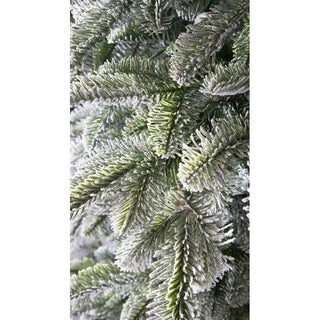 Albero di Natale Rockefeller Slim Innevato di Salvatore Izzo H180 cm Ultra Realistico total PE con Tronco incluso