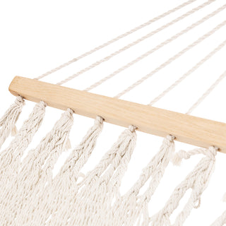 Andrea Bizzotto Amaca Luxury con Asta e Frange Millor 200x100 cm Avorio