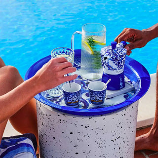 Bialetti Set 2 Bicchierini e 2 Palettine Blu Mediterraneo Dolce&Gabbana