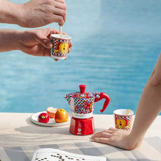 Bialetti Set 2 Bicchierini e 2 Palettine Carretto Siciliano Dolce&Gabbana