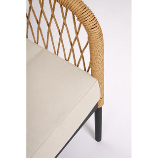 Andrea Bizzotto Felipe 4-teiliges Outdoor-Lounge-Set, Natur 